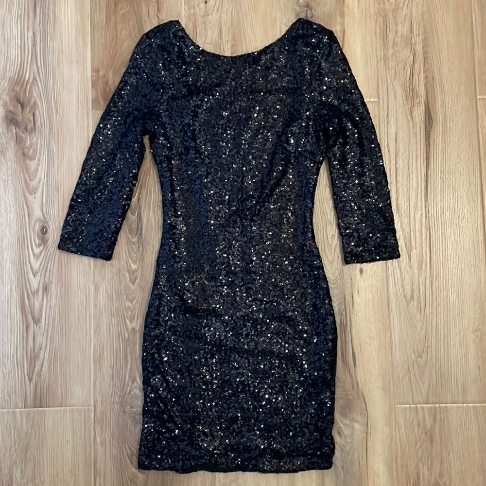 Tobi NOWT Sequence black dress